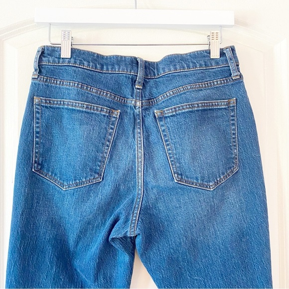 J. CREW Factory Mid Rise Flare Crop Jeans Button Fly Sz 28 - Picture 7 of 9